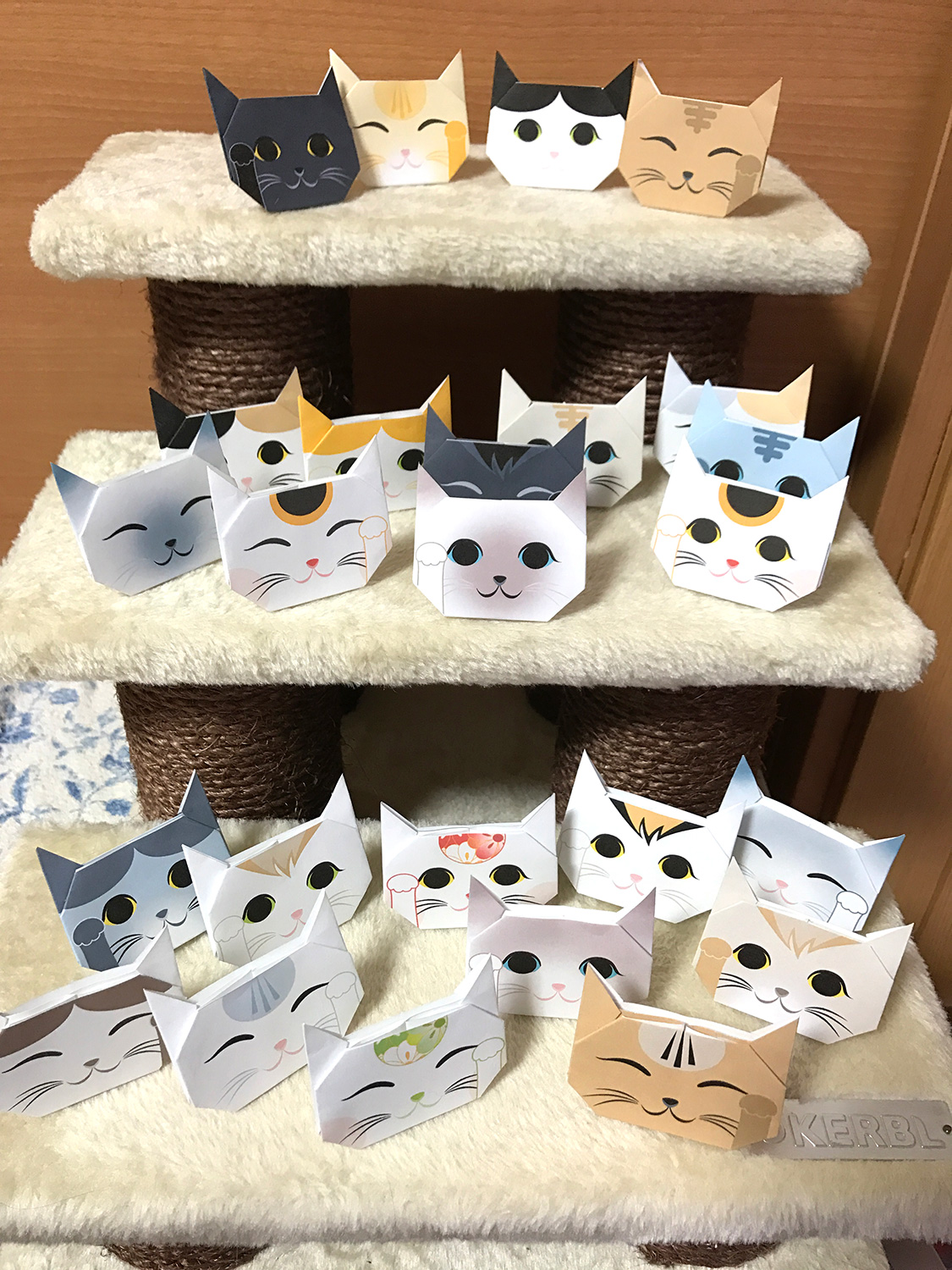 猫の作り方 猫 折り紙 ねこ cat 招き猫 正月 無料 pdf 印刷