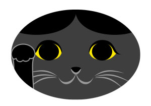黒猫 ハチワレ 黒トラ 猫 折り紙 ねこ cat 招き猫 正月 無料 pdf 印刷