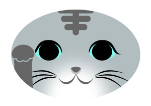 サバトラ 灰猫 アメショー ロシアンブルー ハチワレ 猫 折り紙 ねこ cat 招き猫 正月 無料 pdf 印刷
