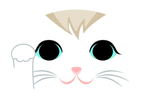 ハチワレ 茶白 クリーム白 クリームトラ 茶白トラ 猫 折り紙 ねこ cat 招き猫 正月 無料 pdf 印刷