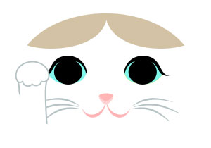 ハチワレ 茶白 クリーム白 クリームトラ 茶白トラ 猫 折り紙 ねこ cat 招き猫 正月 無料 pdf 印刷