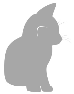 年賀状 にゃん賀状 猫の年賀状 シルエット 猫 イラスト 素材 フリー素材 無料