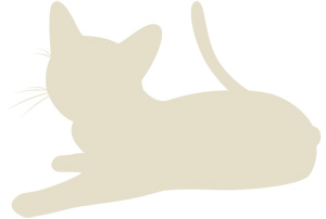 年賀状 にゃん賀状 猫の年賀状 シルエット 猫 イラスト 素材 フリー素材 無料
