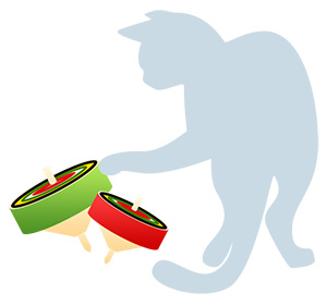 年賀状 にゃん賀状 猫の年賀状 シルエット 猫 イラスト 素材 フリー素材 無料