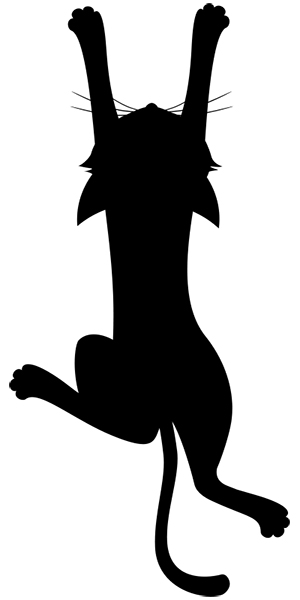 年賀状 にゃん賀状 猫の年賀状 シルエット 猫 イラスト 素材 フリー素材 無料